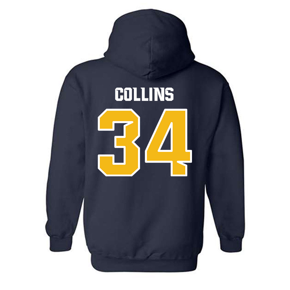 Northern Arizona - NCAA Football : Jaelen Collins - Kiss My Axe V3 Classic Shersey Hooded Sweatshirt-1
