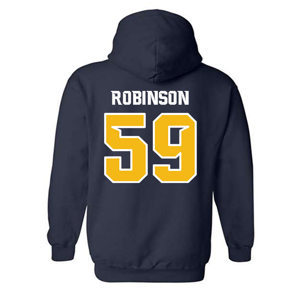 Northern Arizona - NCAA Football : Ty Robinson - Kiss My Axe V3 Classic Shersey Hooded Sweatshirt-1