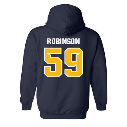 Northern Arizona - NCAA Football : Ty Robinson - Kiss My Axe V3 Classic Shersey Hooded Sweatshirt-1