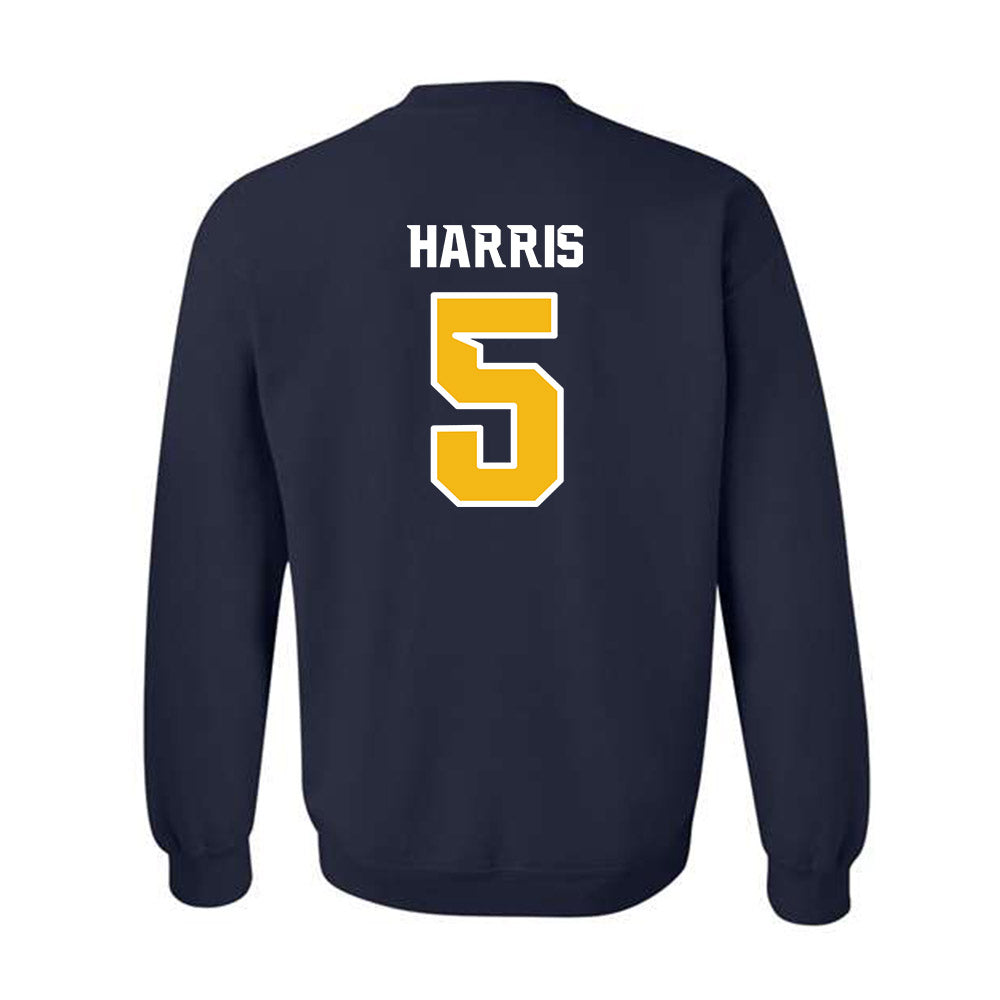 Northern Arizona - NCAA Football : Nahamani Harris - Kiss My Axe V3 Classic Shersey Crewneck Sweatshirt-1