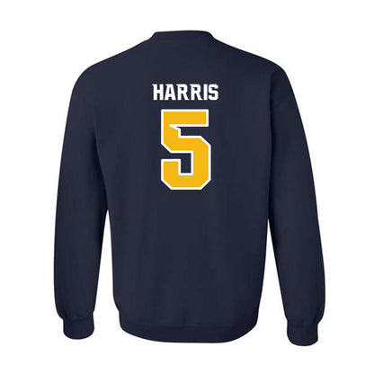 Northern Arizona - NCAA Football : Nahamani Harris - Kiss My Axe V3 Classic Shersey Crewneck Sweatshirt-1