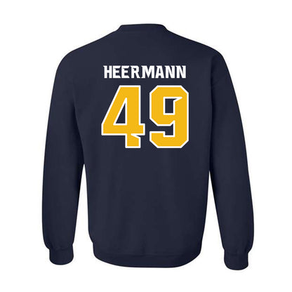 Northern Arizona - NCAA Football : Drew Heermann - Kiss My Axe V3 Classic Shersey Crewneck Sweatshirt-1