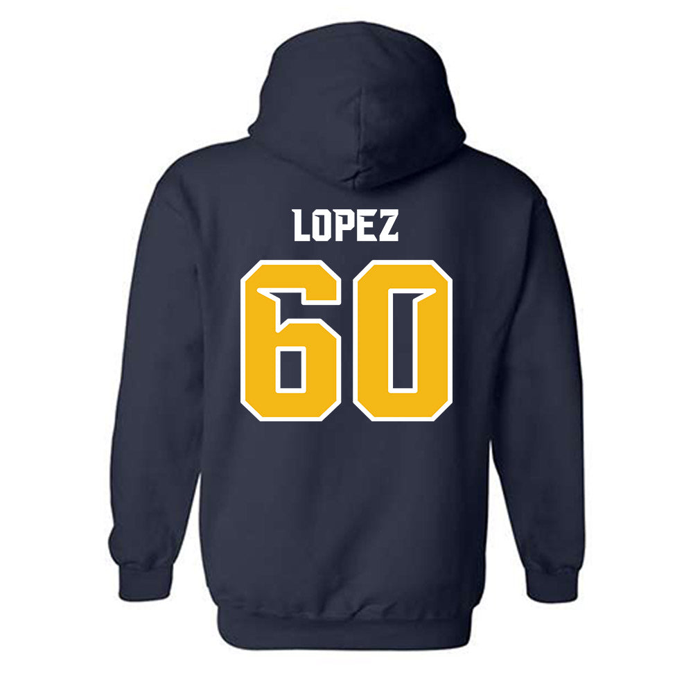 Northern Arizona - NCAA Football : John-Alexander Lopez - Kiss My Axe V3 Classic Shersey Hooded Sweatshirt-1