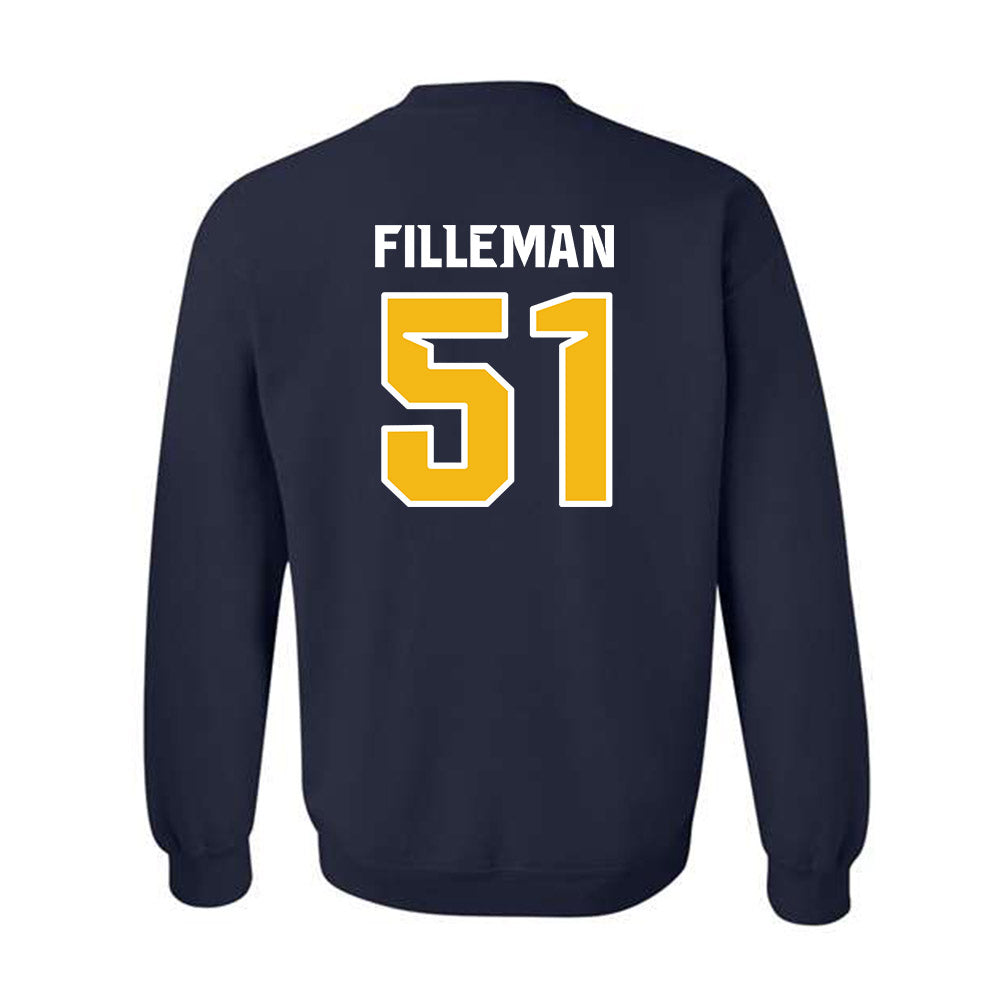 Northern Arizona - NCAA Football : Jace Filleman - Kiss My Axe V3 Classic Shersey Crewneck Sweatshirt-1