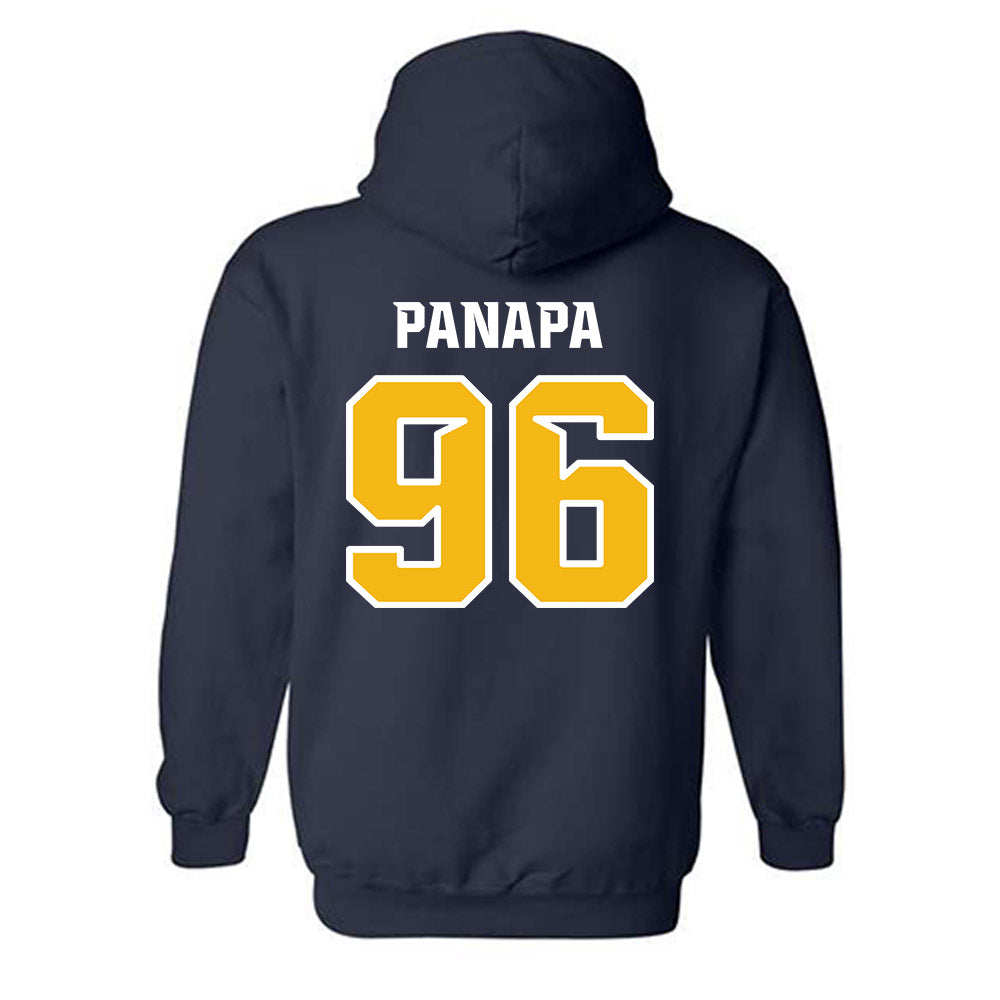 Northern Arizona - NCAA Football : Connor Panapa - Kiss My Axe V3 Classic Shersey Hooded Sweatshirt-1