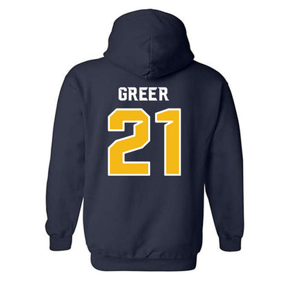 Northern Arizona - NCAA Football : Mikale Greer - Kiss My Axe V3 Classic Shersey Hooded Sweatshirt-1