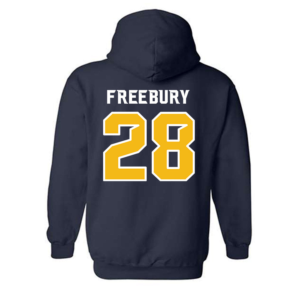 Northern Arizona - NCAA Women's Soccer : Ella Freebury - Kiss My Axe V3 Classic Shersey Hooded Sweatshirt-1
