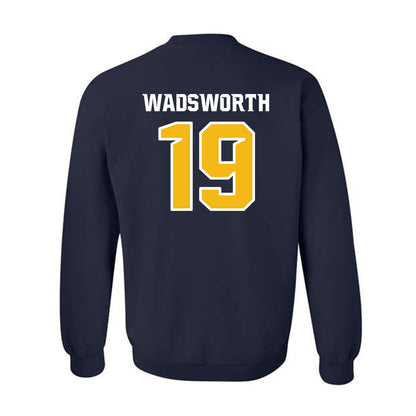 Northern Arizona - NCAA Women's Volleyball : Sophia Wadsworth - Kiss My Axe V3 Classic Shersey Crewneck Sweatshirt-1