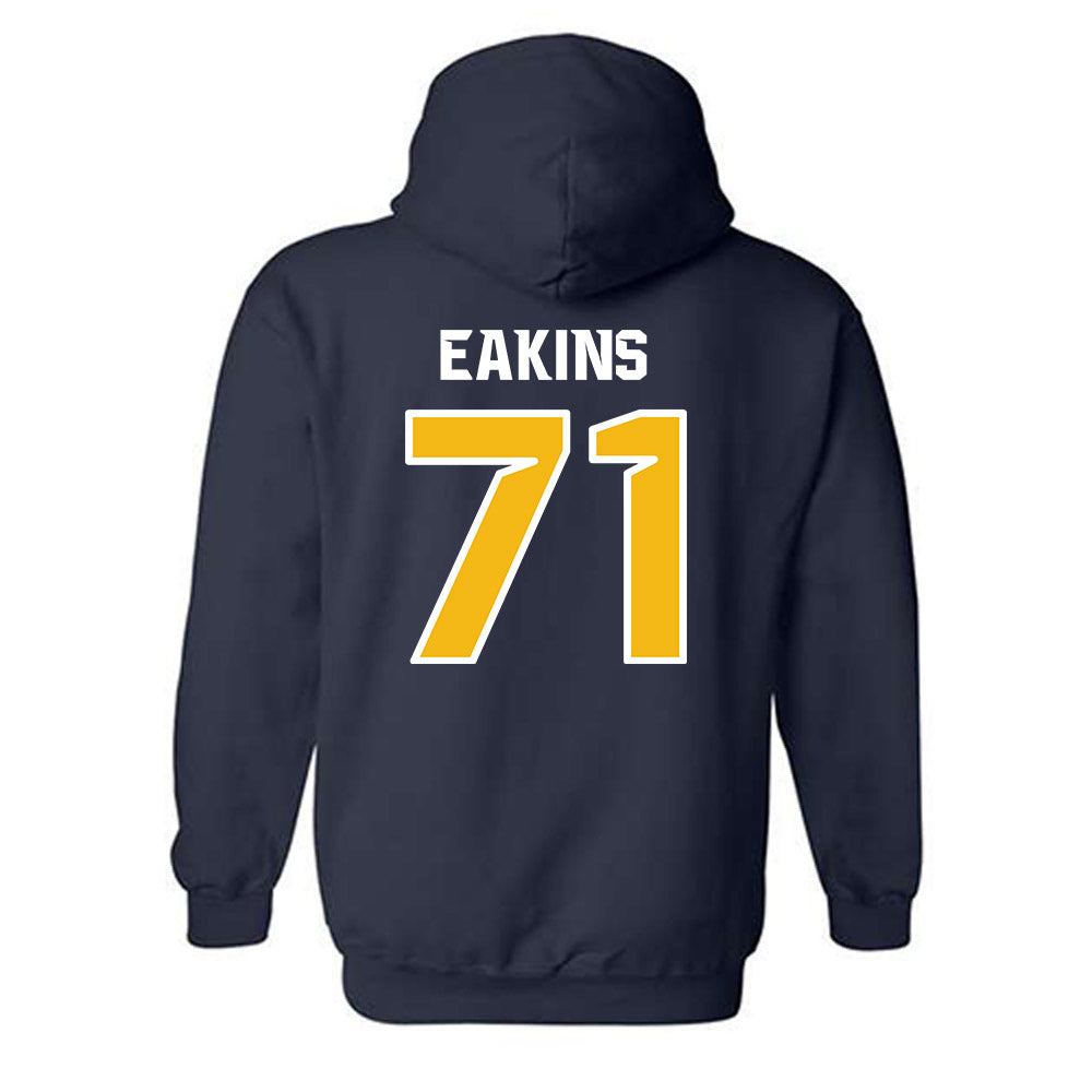 Northern Arizona - NCAA Football : Steven Eakins - Kiss My Axe V3 Classic Shersey Hooded Sweatshirt-1