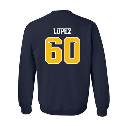 Northern Arizona - NCAA Football : John-Alexander Lopez - Kiss My Axe V3 Classic Shersey Crewneck Sweatshirt-1