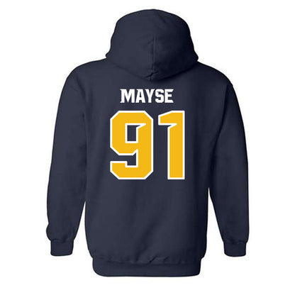 Northern Arizona - NCAA Football : Cole Mayse - Kiss My Axe V3 Classic Shersey Hooded Sweatshirt-1