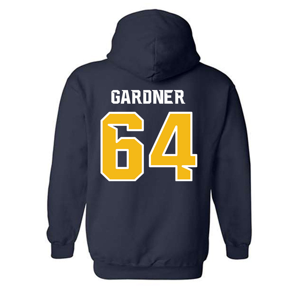 Northern Arizona - NCAA Football : Jace Gardner - Kiss My Axe V3 Classic Shersey Hooded Sweatshirt-1