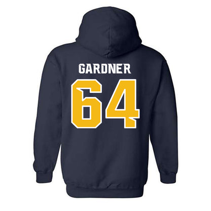 Northern Arizona - NCAA Football : Jace Gardner - Kiss My Axe V3 Classic Shersey Hooded Sweatshirt-1