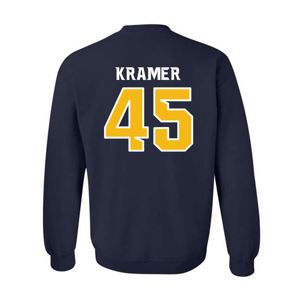 Northern Arizona - NCAA Football : Braden Kramer - Kiss My Axe V3 Classic Shersey Crewneck Sweatshirt-1