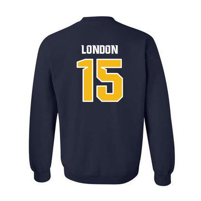 Northern Arizona - NCAA Football : PJ London - Kiss My Axe V3 Classic Shersey Crewneck Sweatshirt-1