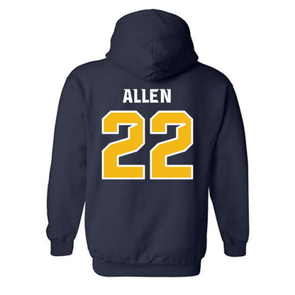 Northern Arizona - NCAA Football : Ammon Allen - Kiss My Axe V3 Classic Shersey Hooded Sweatshirt-1