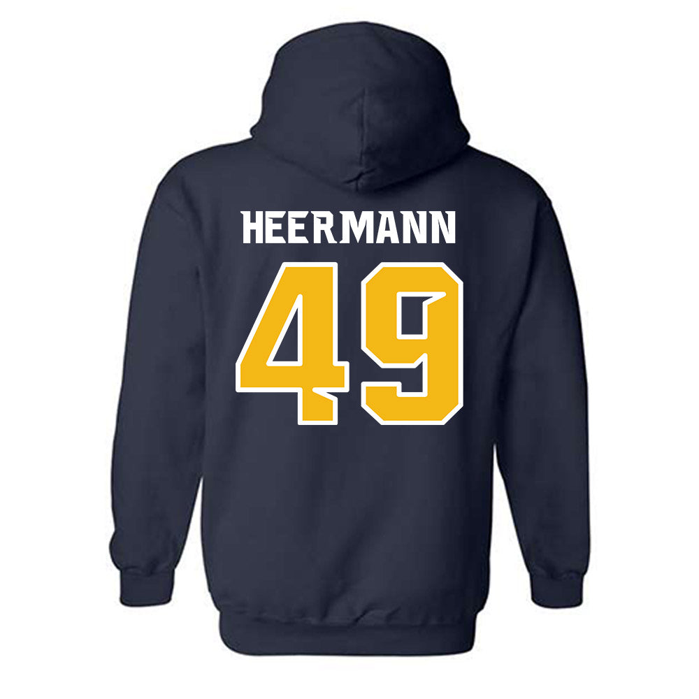 Northern Arizona - NCAA Football : Drew Heermann - Kiss My Axe V3 Classic Shersey Hooded Sweatshirt-1