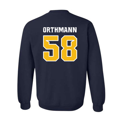 Northern Arizona - NCAA Football : Matthew Orthmann - Kiss My Axe V3 Classic Shersey Crewneck Sweatshirt-1