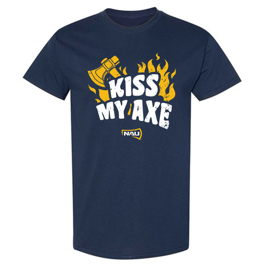 Northern Arizona - NCAA Women's Swimming & Diving : Kaci Kelaher - Kiss My Axe V3 Classic Shersey T-Shirt-0