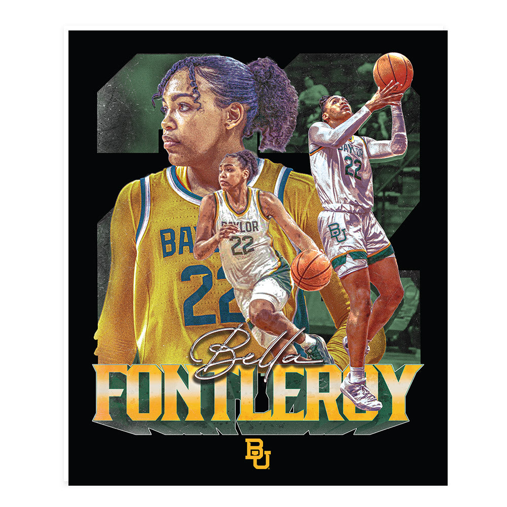 Baylor - NCAA Women's Basketball : Bella Fontleroy - Poster 20x24-0