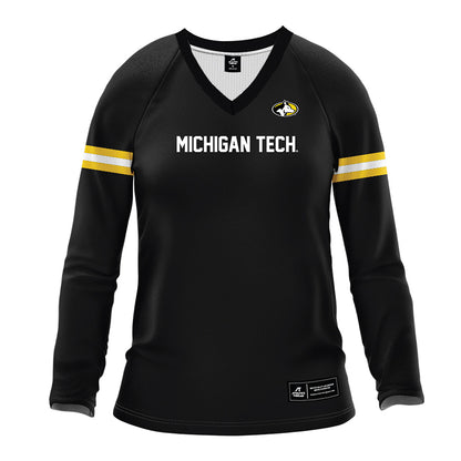 Michigan Tech - NCAA Women's Volleyball : Madelyn Elsen - Black Volleyball Jersey-0