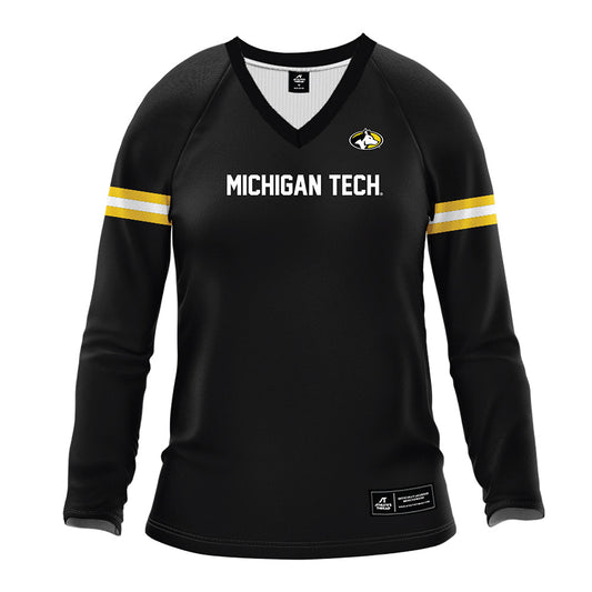 Michigan Tech - NCAA Women's Volleyball : Madelyn Torola - Black Volleyball Jersey-0