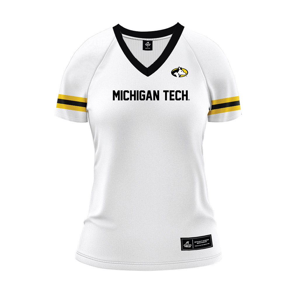 Michigan Tech - NCAA Women's Volleyball : Madelyn Torola - White Volleyball Jersey-0