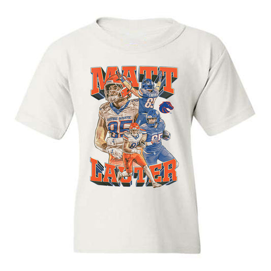 Boise State - NCAA Football : Matt Lauter - Caricature Youth T-Shirt-0