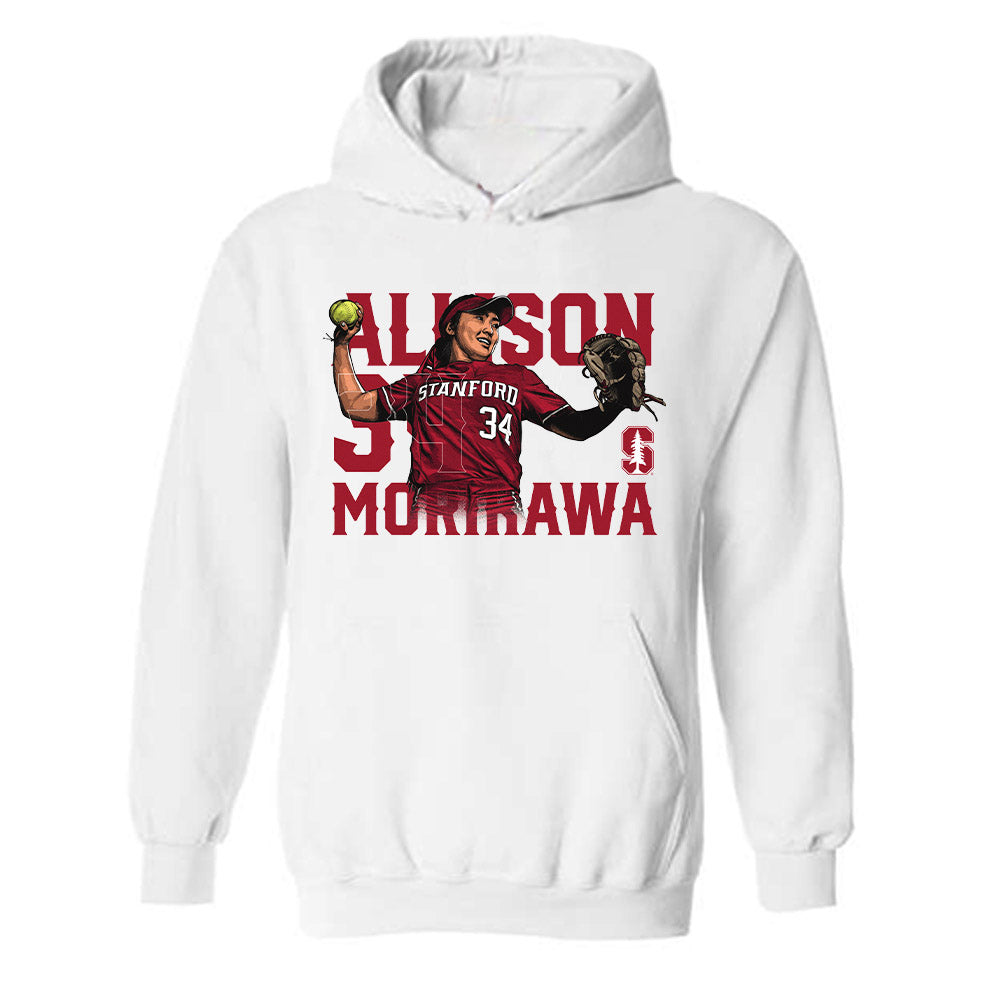 Stanford - NCAA Softball : Allison Morikawa - Individual Caricature Hooded Sweatshirt-0