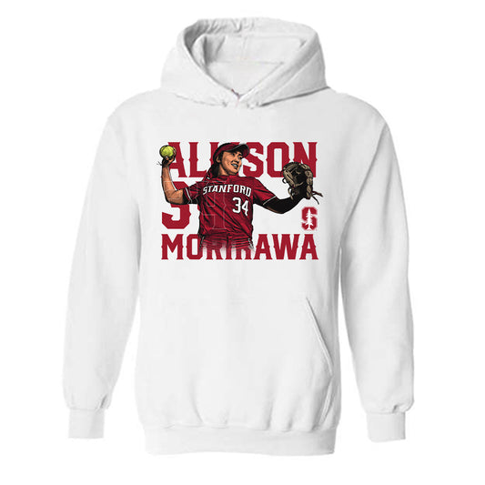 Stanford - NCAA Softball : Allison Morikawa - Individual Caricature Hooded Sweatshirt-0