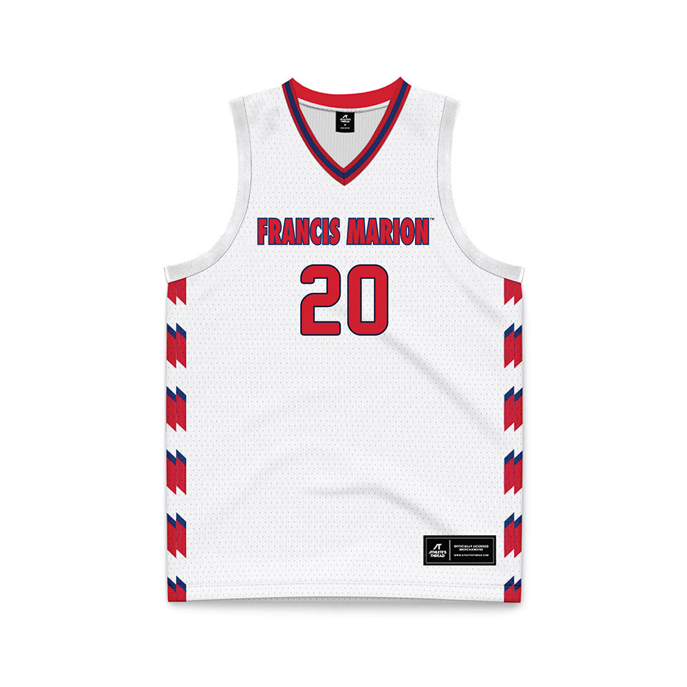 Francis Marion - NCAA Women's Basketball : Mackenzie Feagin - White Basketball Jersey-0
