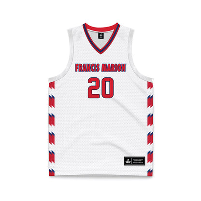 Francis Marion - NCAA Women's Basketball : Mackenzie Feagin - White Basketball Jersey-0