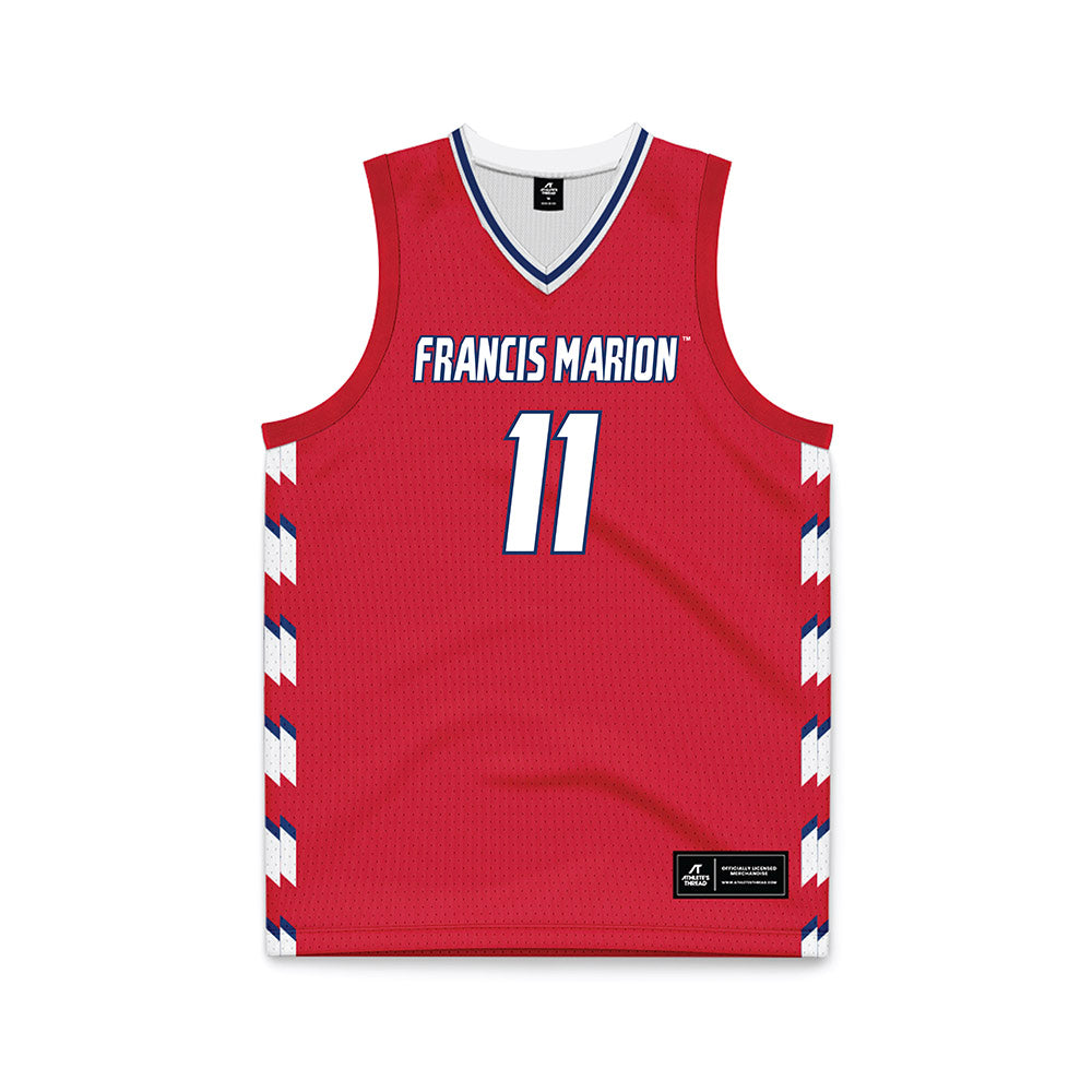 Francis Marion - NCAA Women's Basketball : Tyra Myers - Red Basketball Jersey-0