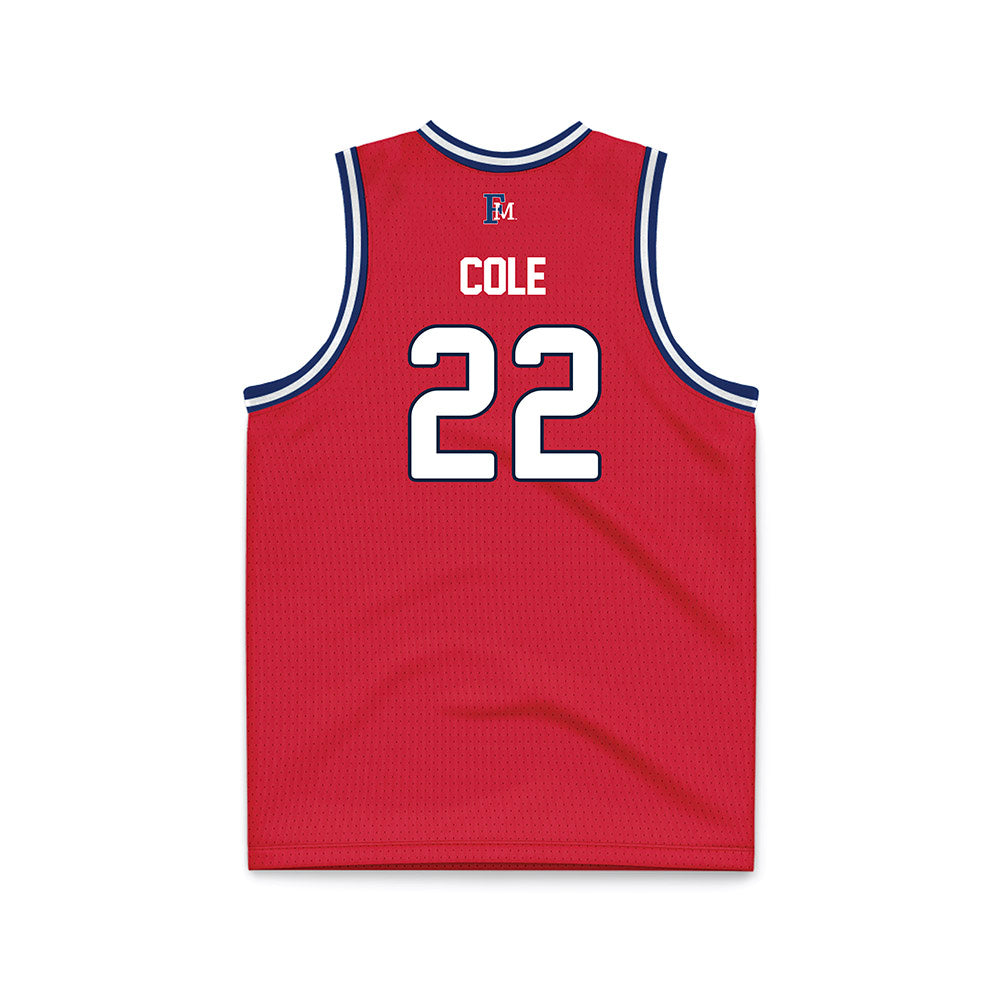 Francis Marion - NCAA Men's Basketball : Adonis Cole - Red Basketball Jersey-1