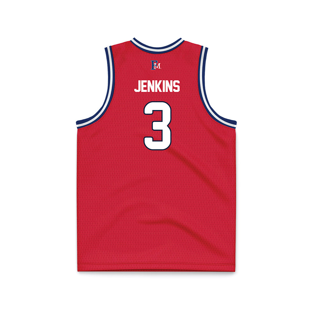 Francis Marion - NCAA Men's Basketball : John-Michael Jenkins - Red Basketball Jersey-1