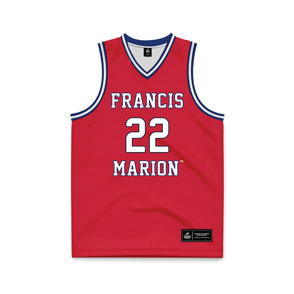 Francis Marion - NCAA Men's Basketball : Adonis Cole - Red Basketball Jersey-0
