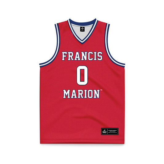 Francis Marion - NCAA Men's Basketball : Troy Santos - Red Basketball Jersey-0
