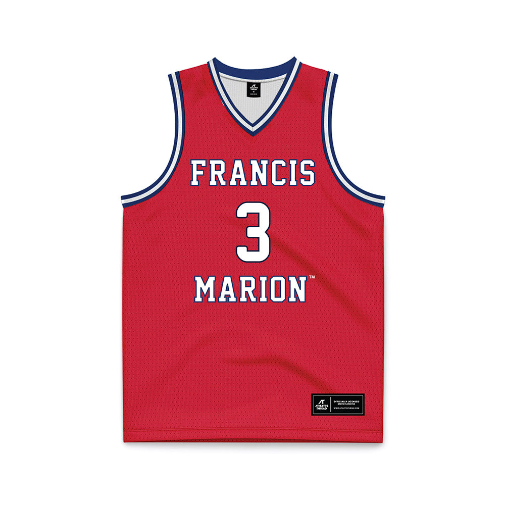 Francis Marion - NCAA Men's Basketball : John-Michael Jenkins - Red Basketball Jersey-0