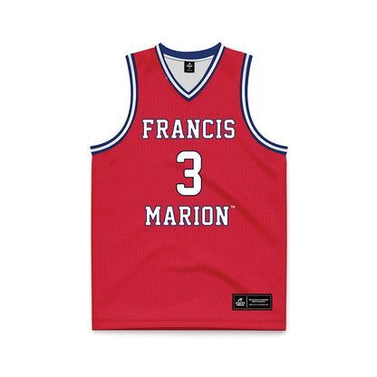 Francis Marion - NCAA Men's Basketball : John-Michael Jenkins - Red Basketball Jersey-0