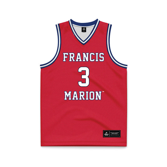 Francis Marion - NCAA Men's Basketball : John-Michael Jenkins - Red Basketball Jersey-0