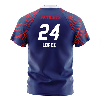 Francis Marion - NCAA Women's Soccer : Alena Lopez - Blue Soccer Jersey-1