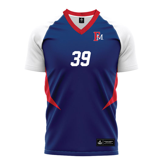 Francis Marion - NCAA Men's Soccer : Aedan Peacock - Blue Soccer Jersey-0