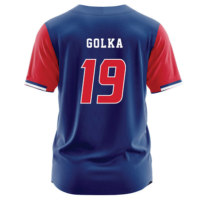 Francis Marion - NCAA Softball : Madelyn Golka - Blue Jersey-1