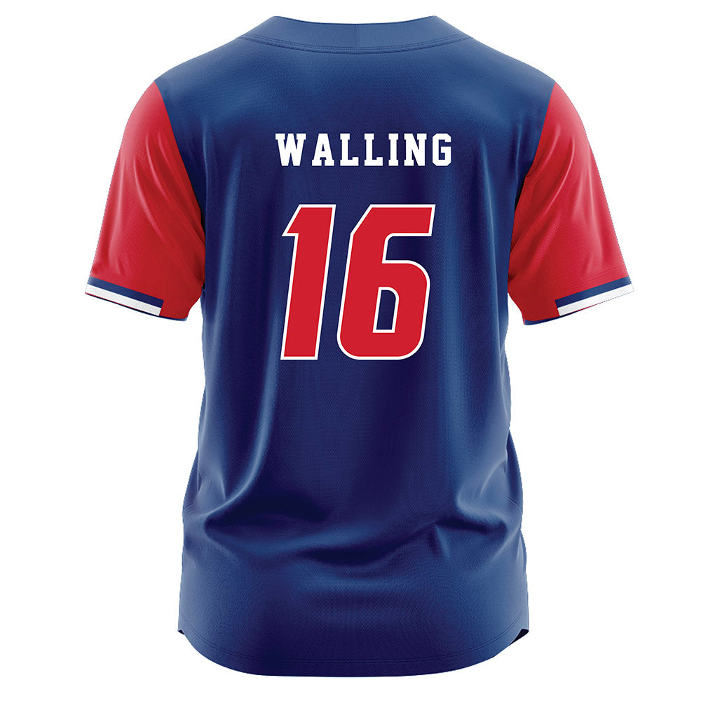 Francis Marion - NCAA Softball : Jenna Walling - Blue Jersey-1