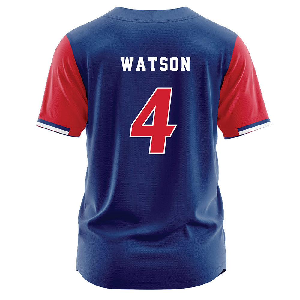 Francis Marion - NCAA Softball : Reese Watson - Blue Jersey-1