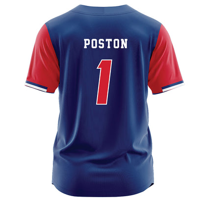 Francis Marion - NCAA Softball : Alyssa Poston - Blue Jersey-1
