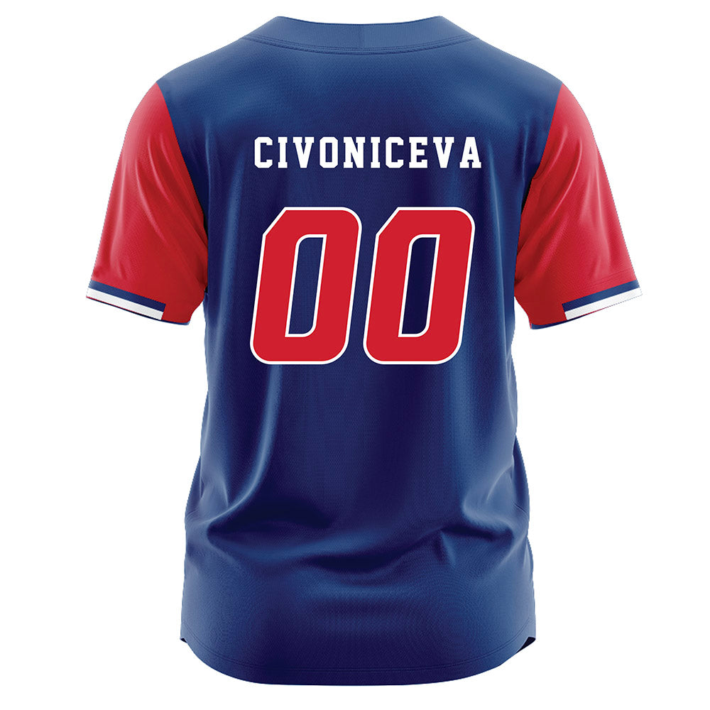 Francis Marion - NCAA Softball : Tallulah Civoniceva - Blue Jersey-1
