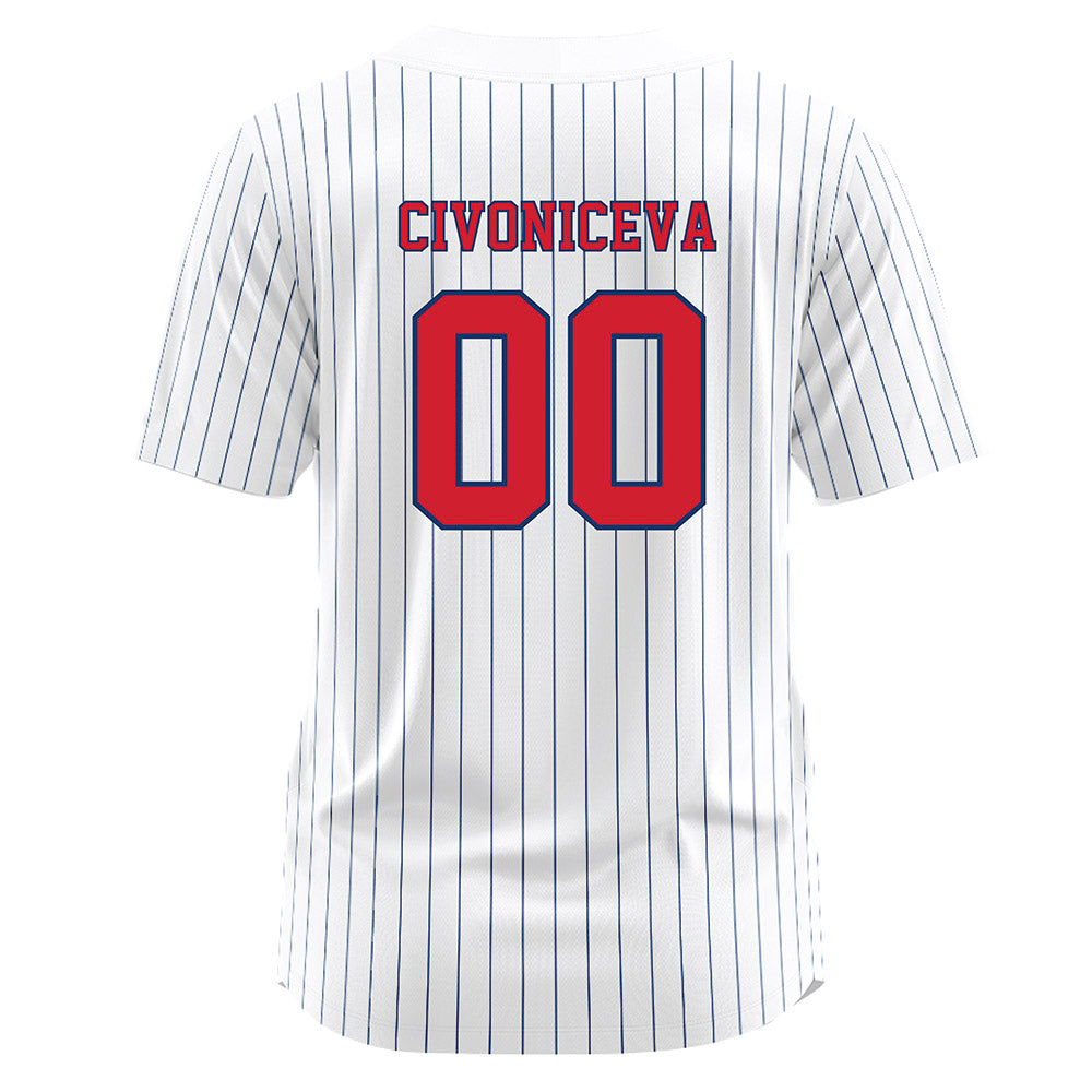 Francis Marion - NCAA Softball : Tallulah Civoniceva - White Jersey-1