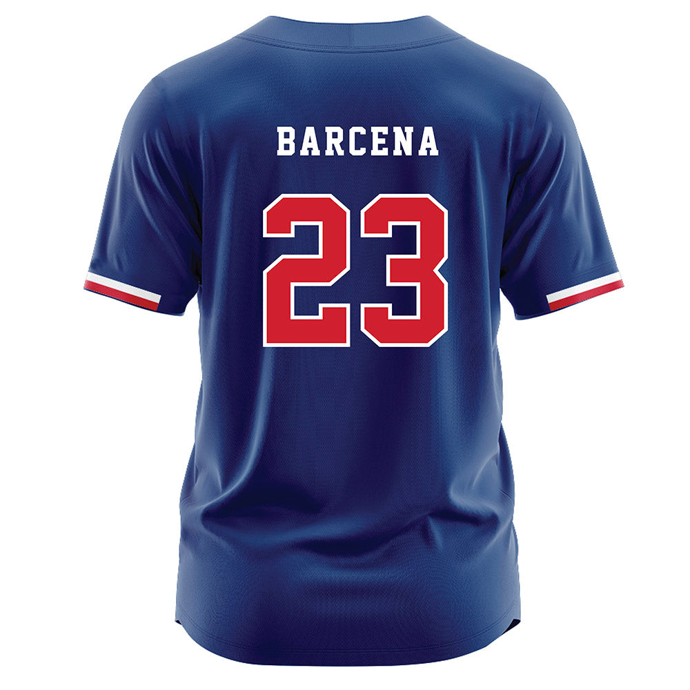 Francis Marion - NCAA Baseball : Daniel Barcena - Blue Jersey-1