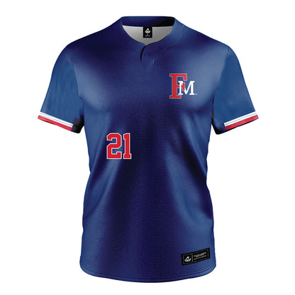 Francis Marion - NCAA Baseball : Daemon Woodruff - Blue Jersey-0